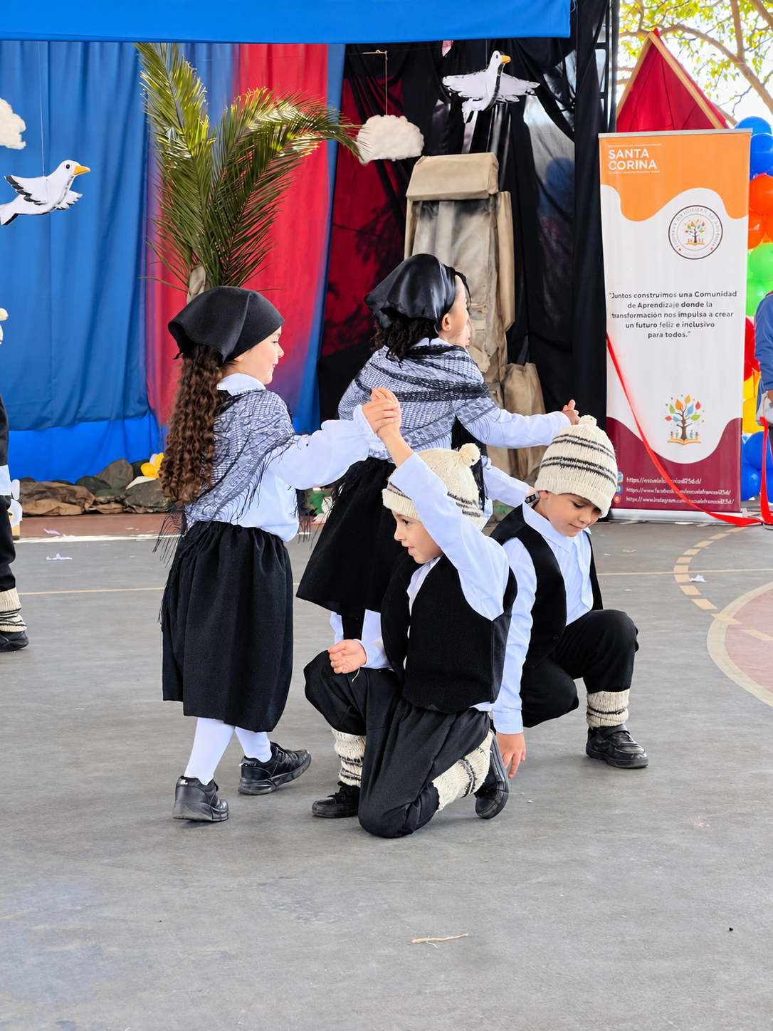 Formación coreográfica de Prekínder