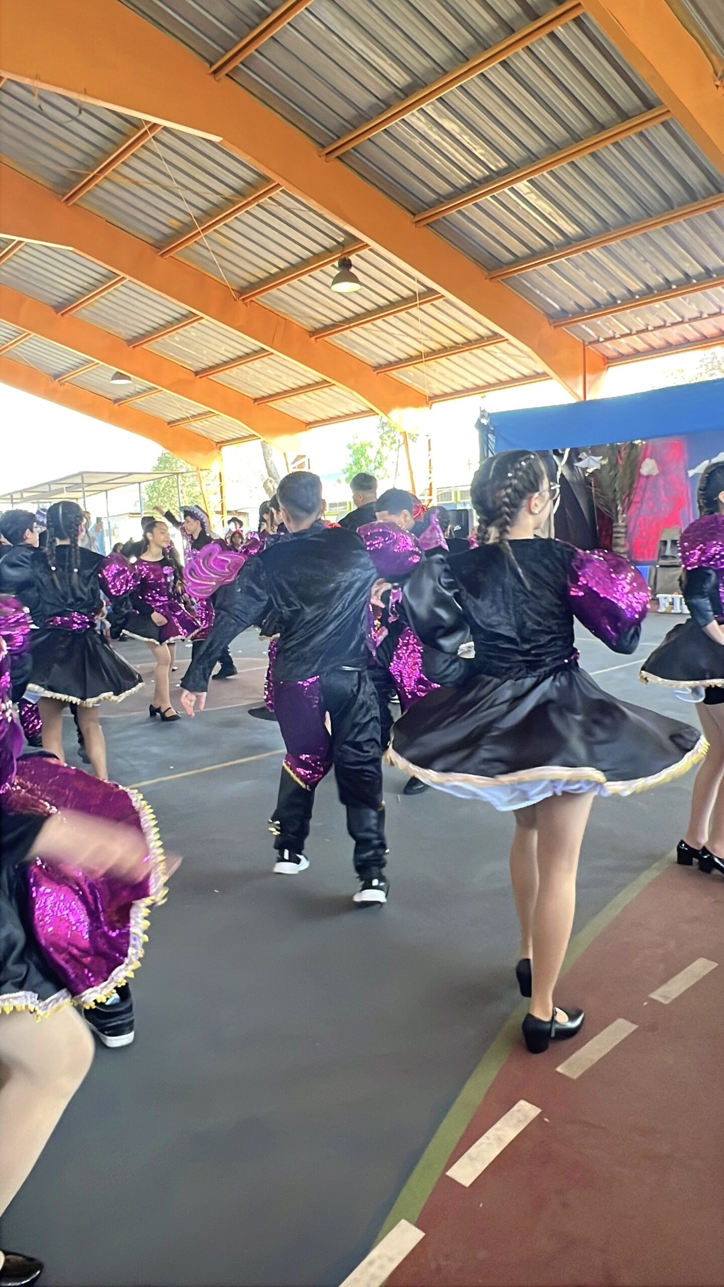 Estudiantes de 8.º básico durante el baile Andu – Caporal (1 de 15)