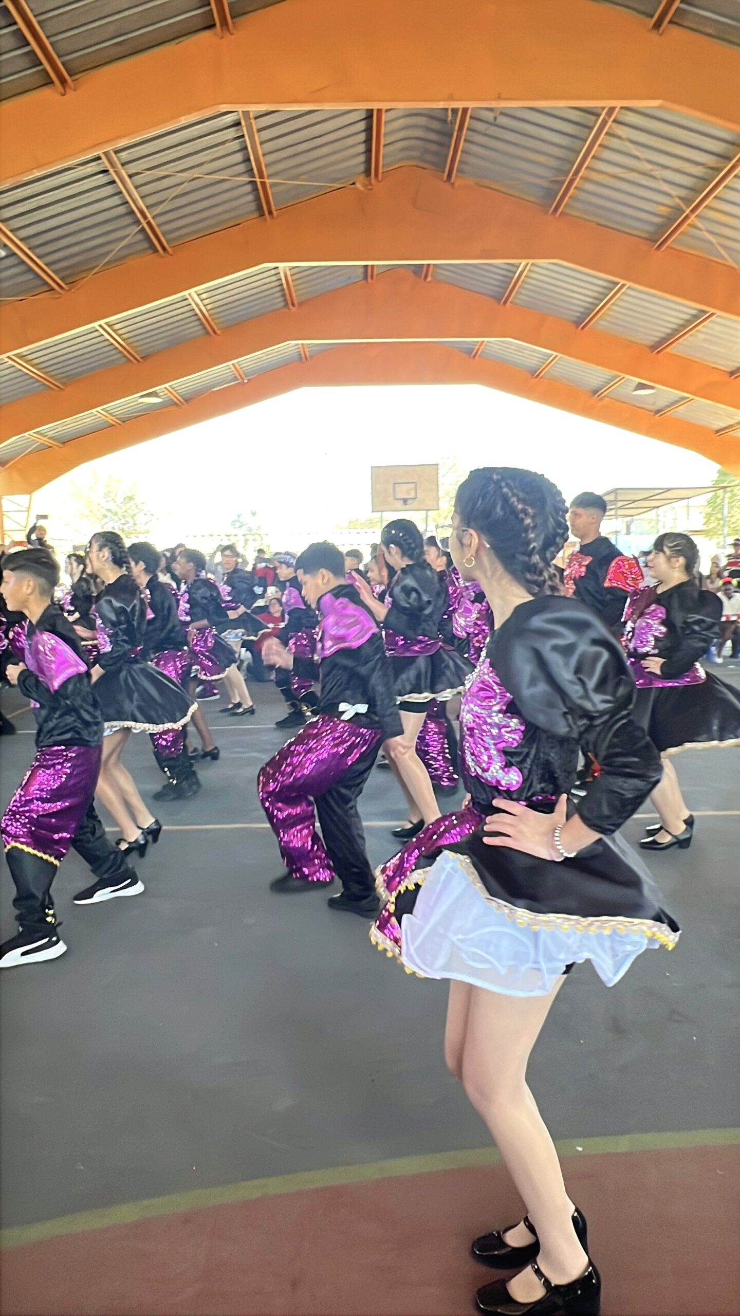 Estudiantes de 8.º básico durante el baile Andu – Caporal (4 de 15)
